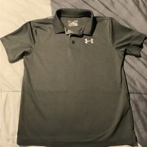 Under Armour Kids Charcoal Polo Shirt